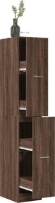 vidaXL Φαρμακείο καφέ δρυς 30x41x174,5 εκ.