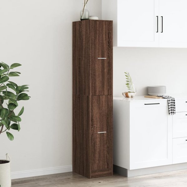 vidaXL Φαρμακείο καφέ δρυς 30x41x174,5 εκ.