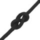 vidaXL Ναυτικό σχοινί, μαύρο μονόχρωμο, 12 mm, 25 m, πολυπροπυλένιο