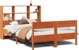 vidaXL κρεβάτι με ράφι, χωρίς στρώμα, 135x190 εκ, ξύλο πεύκου