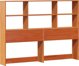 vidaXL κρεβάτι με ράφι, χωρίς στρώμα, 135x190 εκ, ξύλο πεύκου