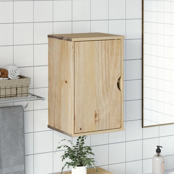 vidaXL Επιτοίχια ντουλάπα μπάνιου OTTA, 35x30x55 εκ, πεύκο