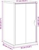 vidaXL Επιτοίχια ντουλάπα μπάνιου OTTA, 35x30x55 εκ, πεύκο