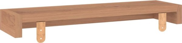 vidaXL Ραφιέρες τοίχου, 2 τεμ., 60x15x6 εκ, μασίφ ξύλο τεκ