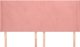 vidaXL Υποστύλωμα κεφαλιού uszak ροζ 163x16x118/128 cm από βελούδο