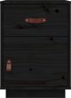 vidaXL vidaXL Szafki nocne, 2 szt., czarne, 40x34x55 cm, lite drewno sosnowe