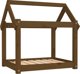 vidaXL Κρεβάτι για σκύλο, μελιτζανί, 71x55x70 εκ., από συμπαγές πεύκο