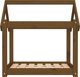 vidaXL Κρεβάτι για σκύλο, μελιτζανί, 71x55x70 εκ., από συμπαγές πεύκο