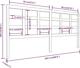 vidaXL Κεφαλαρι κρεβατιου, μαυρο, 205,5x4x100 cm, μασιφ πευκο