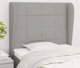 vidaXL Προσκέφαλο uszak ανοιχτό γκρι, 83x23x118/128 εκ., ύφασμα