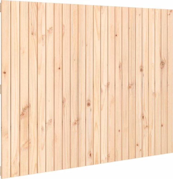 vidaXL Κεφαλάρι κρεβατιού, 146,5x3x110 εκ, μασίφ ξύλο πεύκου