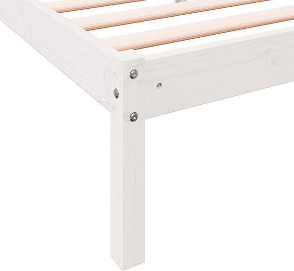 vidaXL Dluzsze lozko bez materaca, 100x210 cm, lite drewno sosnowe
