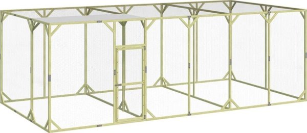 vidaXL Κλωβός για Κοτόπουλα, 600x300x200 cm, εμποτισμένο πεύκο