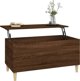 vidaXL Stolik kawowy, brazowy dab, 90x44,5x45 cm