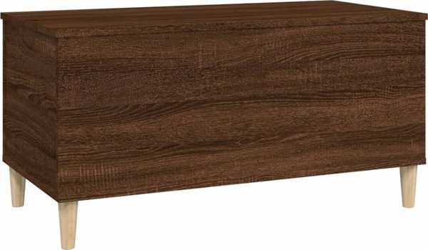 vidaXL Stolik kawowy, brazowy dab, 90x44,5x45 cm