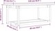 vidaXL vidaXL Stolik kawowy, szary, 110x55x45 cm, lite drewno sosnowe