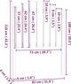 vidaXL Κεφαλάρι κρεβατιού, μαύρο, 81x4x110 cm, συμπαγές ξύλο πεύκου