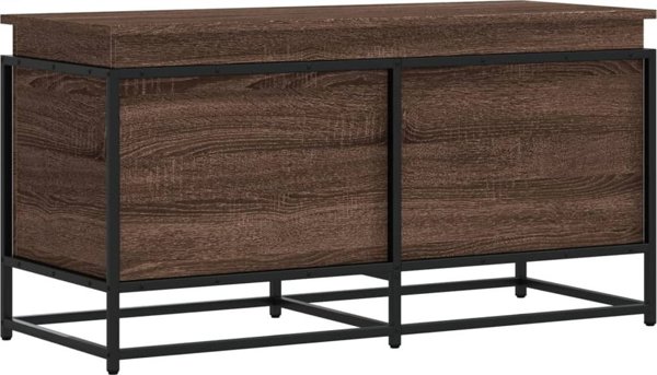 vidaXL Κουτί με καπάκι, καφέ δρυς, 100x40x51.5 cm