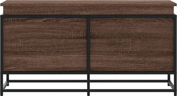 vidaXL Κουτί με καπάκι, καφέ δρυς, 100x40x51.5 cm
