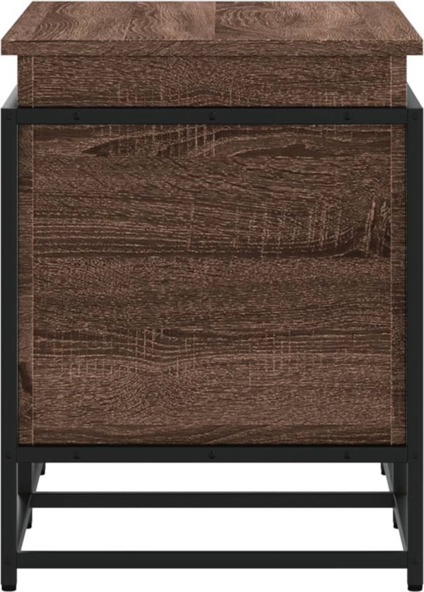 vidaXL Κουτί με καπάκι, καφέ δρυς, 100x40x51.5 cm