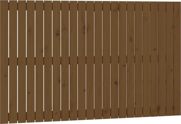 vidaXL Προσκέφαλο κρεβατιού, χρώμα μέλι καφέ, 140x3x90 cm, μασίφ πεύκο