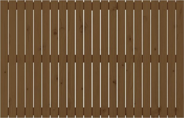 vidaXL Προσκέφαλο κρεβατιού, χρώμα μέλι καφέ, 140x3x90 cm, μασίφ πεύκο