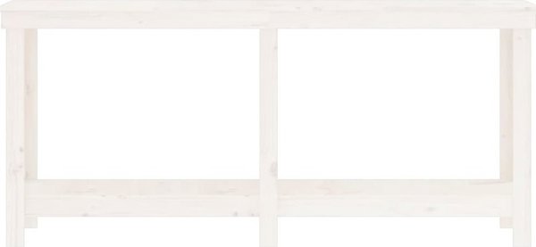 vidaXL Τραπέζι εργασίας, λευκό, 180x50x80 εκ., από ξύλο πεύκου
