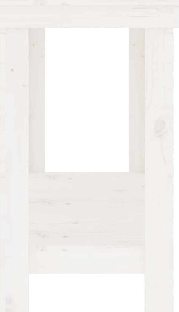 vidaXL Τραπέζι εργασίας, λευκό, 180x50x80 εκ., από ξύλο πεύκου