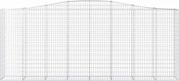 vidaXL Καμπυλωτός κάδος gabion 400x50x160/180 εκ., γαλβανισμένο σίδερο