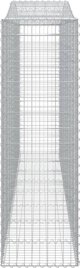 vidaXL Καμπυλωτός κάδος gabion 400x50x160/180 εκ., γαλβανισμένο σίδερο