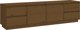 vidaXL Έπιπλο τηλεόρασης, μελιτζανί καφέ, 176x37x47,5 εκ, μασίφ πεύκο