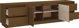vidaXL Έπιπλο τηλεόρασης, μελιτζανί καφέ, 176x37x47,5 εκ, μασίφ πεύκο