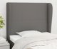 vidaXL Ζαγλοβέκ uszak, σκούρο γκρι, 83x23x118/128 εκ., ύφασμα