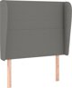 vidaXL Ζαγλοβέκ uszak, σκούρο γκρι, 83x23x118/128 εκ., ύφασμα