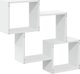vidaXL Ράφι Τοίχου 78x18x71 cm, Λευκό, Ξυλοπολυμερές Υλικό