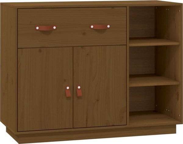 vidaXL Ντουλάπι, μέλια καφέ, 98,5x40x75 εκ., από μασίφ πεύκο