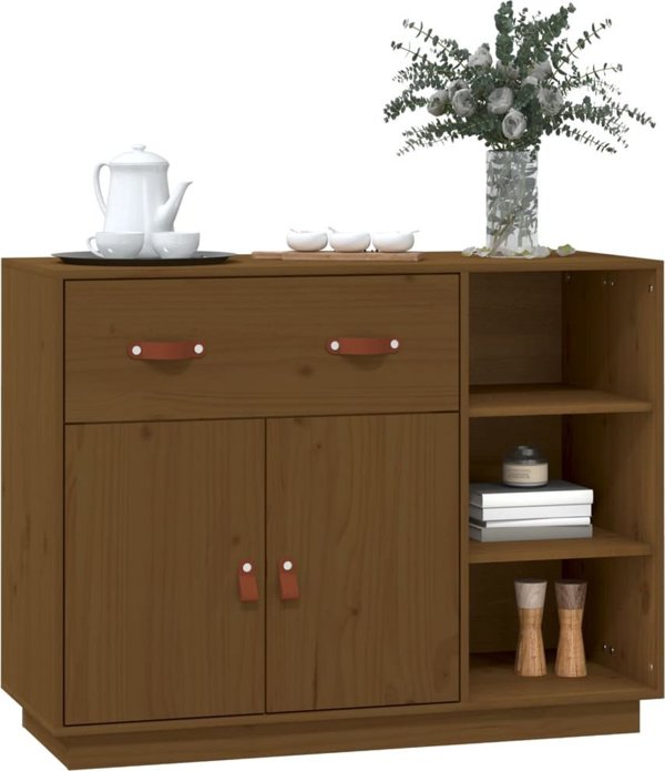 vidaXL Ντουλάπι, μέλια καφέ, 98,5x40x75 εκ., από μασίφ πεύκο