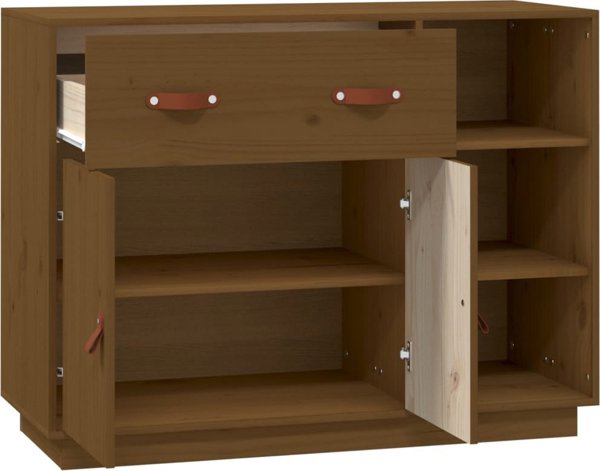 vidaXL Ντουλάπι, μέλια καφέ, 98,5x40x75 εκ., από μασίφ πεύκο