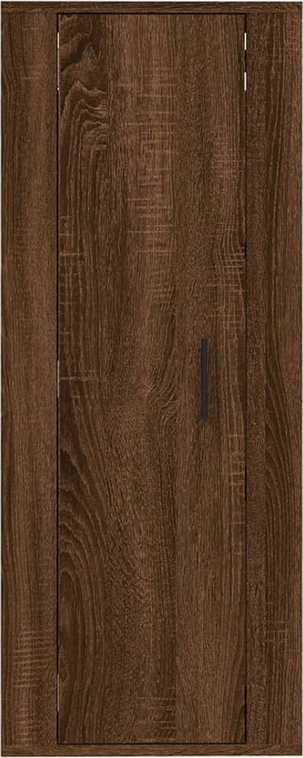 vidaXL Κρεμαστή τηλεοπτική κονσόλα, καφέ δρυς, 40x34,5x100 cm