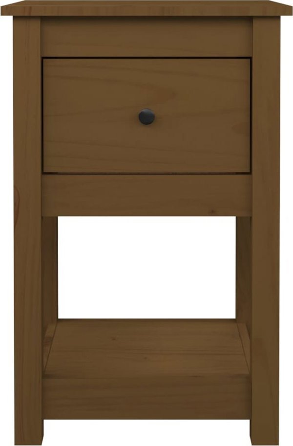 vidaXL Κομοδίνα, 2 τεμάχια, μέλι καφέ, 40x35x61,5 εκ., ξύλο πεύκου