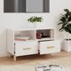 vidaXL Έπιπλο Τηλεόρασης, Λευκό, Υψηλή Λάμψη, 80x36x50 cm