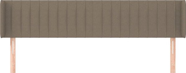 vidaXL Zaglowek uszak, taupe, 203x16x78/88 cm, tkanina