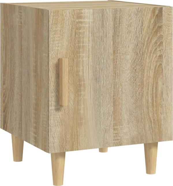 vidaXL Szafki nocne, 2 szt., dab sonoma, material drewnopochodny