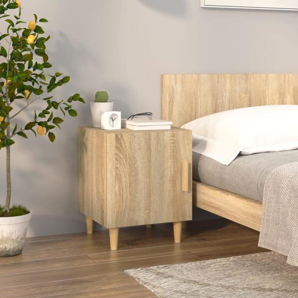 vidaXL Szafki nocne, 2 szt., dab sonoma, material drewnopochodny