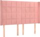 Κεφαλάρι ουσακ vidaXL ροζ 147x16x118/128 cm βελούδο