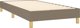 vidaXL Lowzko kontynentalne z materacem taupe tkanina 90x200 cm
