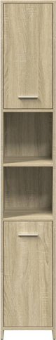 vidaXL Ντουλάπι μπάνιου, δρυς σόνoμα, 30x30x183,5 εκ, μοριοσανίδα