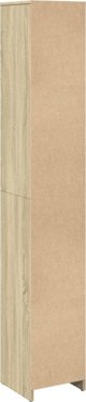 vidaXL Ντουλάπι μπάνιου, δρυς σόνoμα, 30x30x183,5 εκ, μοριοσανίδα