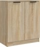vidaXL Σετ 2 Κομοδίνα, δρυς sonoma, 60x30x70 cm, ξυλοπολυμερές υλικό