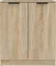 vidaXL Σετ 2 Κομοδίνα, δρυς sonoma, 60x30x70 cm, ξυλοπολυμερές υλικό